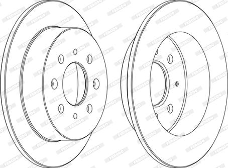 Ferodo DDF1358C - Тормозной диск unicars.by