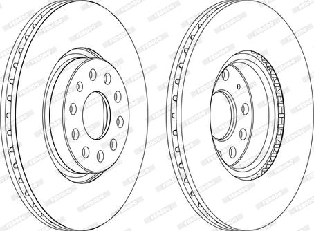 Ferodo DDF1305C-D - Тормозной диск unicars.by