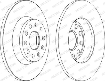 Ferodo DDF1306C-D - Тормозной диск unicars.by