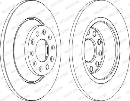 Ferodo DDF1307C-D - Тормозной диск unicars.by