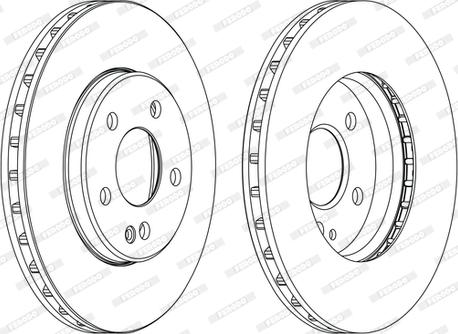 Ferodo DDF1316C-D - Тормозной диск unicars.by