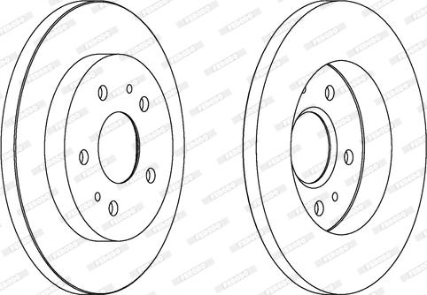 Ferodo DDF1387 - Тормозной диск unicars.by