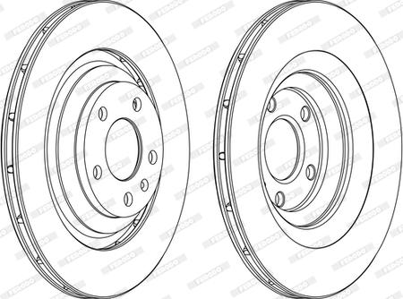 Ferodo DDF1240C-1-D - Тормозной диск unicars.by