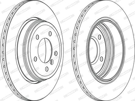 Ferodo DDF1260C-D - Тормозной диск unicars.by