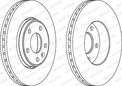 Ferodo DDF1204C - Тормозной диск unicars.by