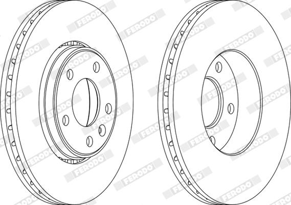 Ferodo DDF1204X - Тормозной диск unicars.by