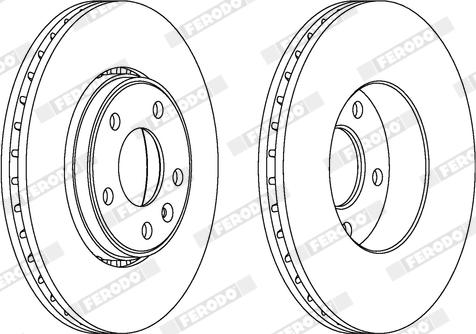 Ferodo DDF1204X - Тормозной диск unicars.by