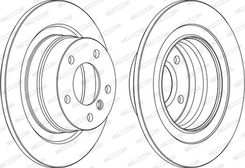 Ferodo DDF1230C-1-D - Тормозной диск unicars.by