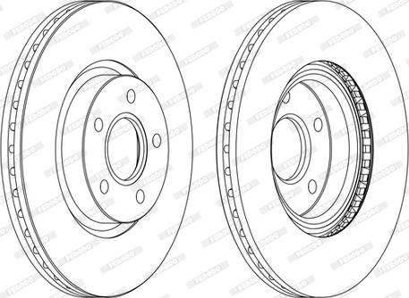 Ferodo DDF1225C-D - Тормозной диск unicars.by