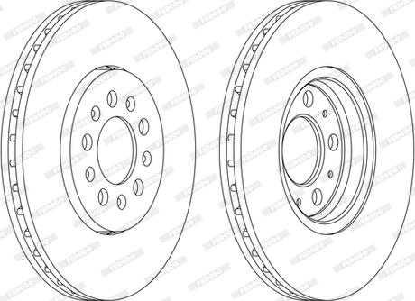 Ferodo DDF1221P-D - Тормозной диск unicars.by