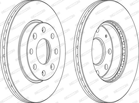 Ferodo DDF1279C-D - Тормозной диск unicars.by