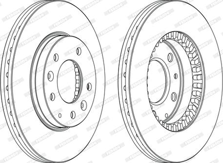 Ferodo DDF1278C-D - Тормозной диск unicars.by