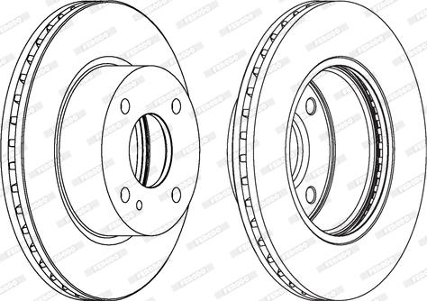 Ferodo DDF1740C - Тормозной диск unicars.by