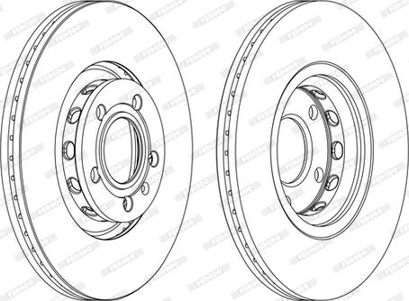 Ferodo DDF1707C-D - Тормозной диск unicars.by