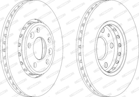 Ferodo DDF1726C - Тормозной диск unicars.by