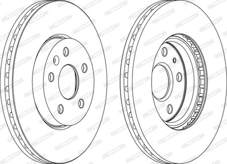 Ferodo DDF1722P-D - Тормозной диск unicars.by