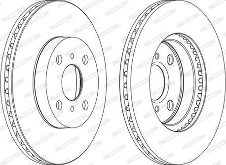 Ferodo DDF1779P-D - Тормозной диск unicars.by