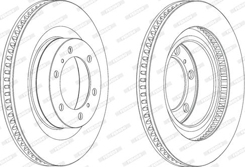 Ferodo DDF2093C - Тормозной диск unicars.by