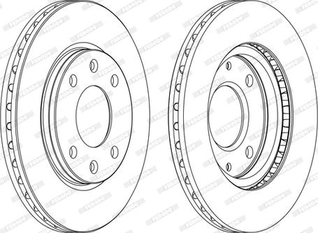 Ferodo DDF214P-D - Тормозной диск unicars.by