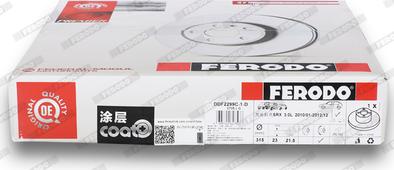 Ferodo DDF2299C-1-D - Тормозной диск unicars.by