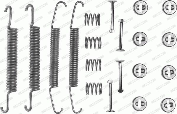 Ferodo FBA9 - Комплектующие, барабанный тормозной механизм unicars.by