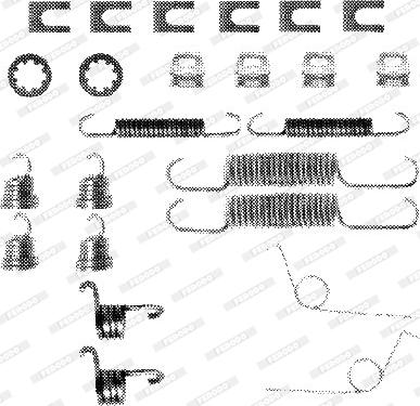 Ferodo FBA136 - Комплектующие, барабанный тормозной механизм unicars.by