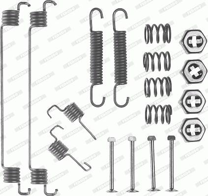 Ferodo FBA126 - Комплектующие, барабанный тормозной механизм unicars.by