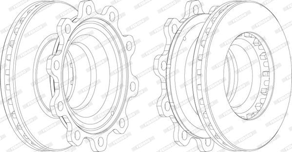 Ferodo FCR193A - Тормозной диск unicars.by