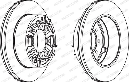 Ferodo FCR140A - Тормозной диск unicars.by