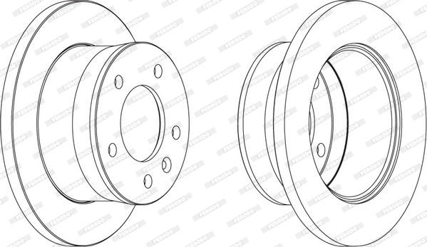 Ferodo FCR154A - Тормозной диск unicars.by