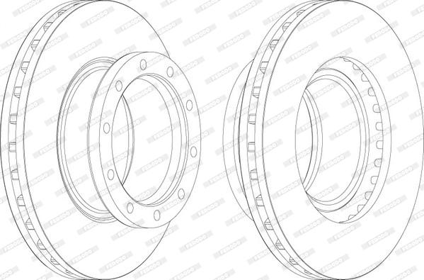 Ferodo FCR167A - Тормозной диск unicars.by