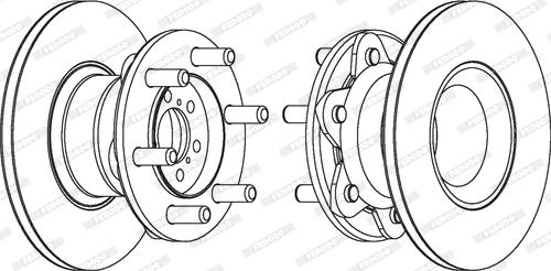 Ferodo FCR104A - Тормозной диск unicars.by