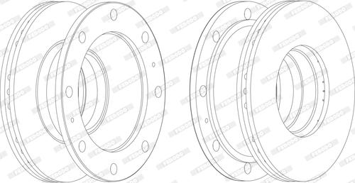 Ferodo FCR106A - Тормозной диск unicars.by