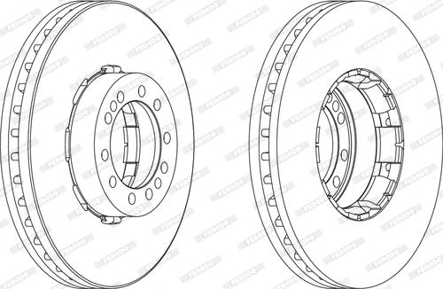 Ferodo FCR185A - Тормозной диск unicars.by