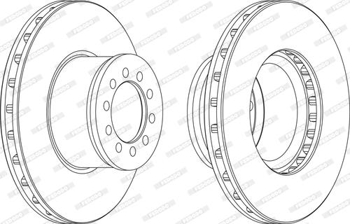 Ferodo FCR186A - Тормозной диск unicars.by