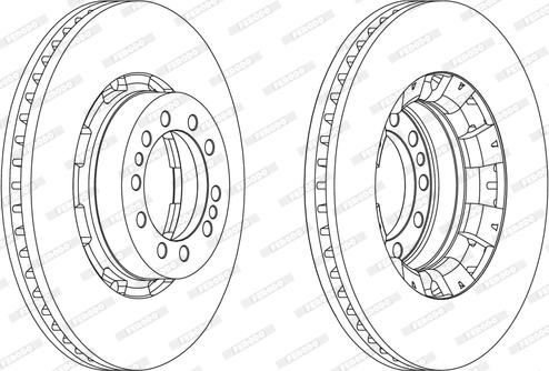 Ferodo FCR128A - Тормозной диск unicars.by