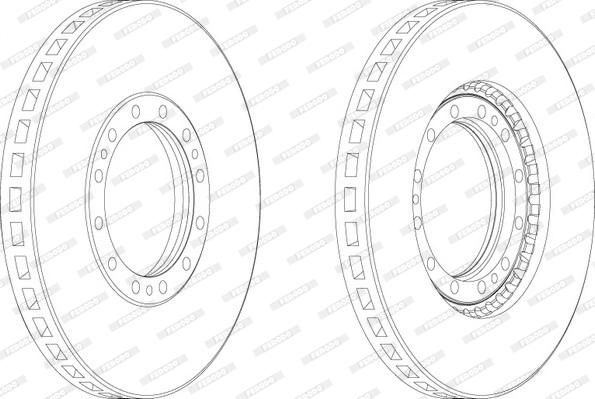 Ferodo FCR123A - Тормозной диск unicars.by