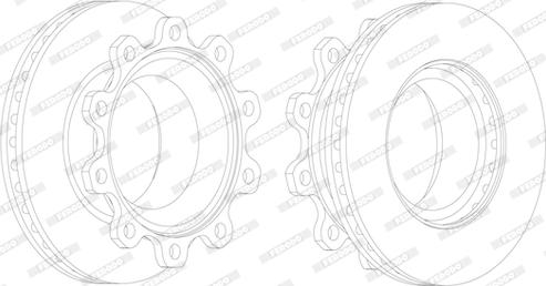 Ferodo FCR176A - Тормозной диск unicars.by