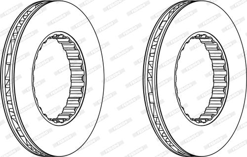 Ferodo FCR348A - Тормозной диск unicars.by