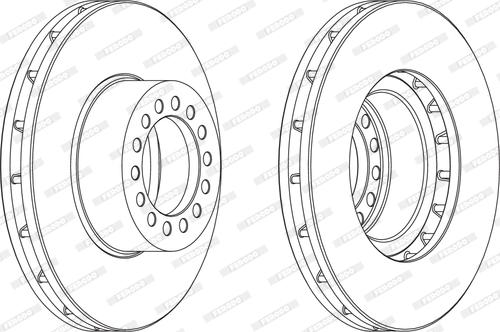 Ferodo FCR319A - Тормозной диск unicars.by