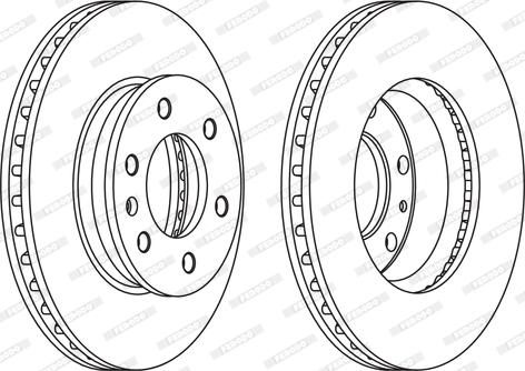 Ferodo FCR310C - Тормозной диск unicars.by