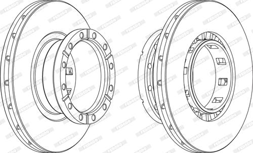 Ferodo FCR318A - Тормозной диск unicars.by