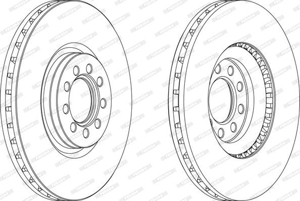 Ferodo FCR317A - Тормозной диск unicars.by