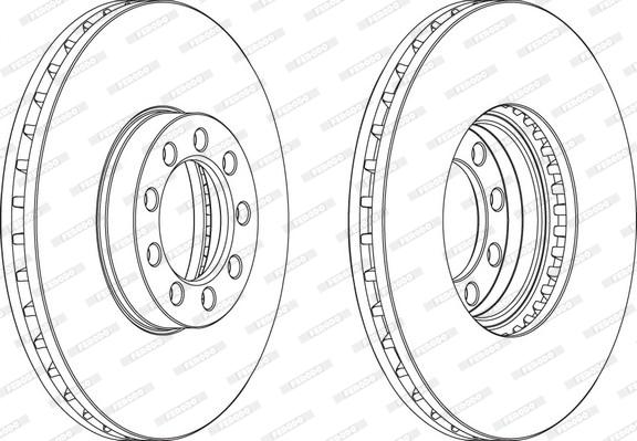 Ferodo FCR329A - Тормозной диск unicars.by