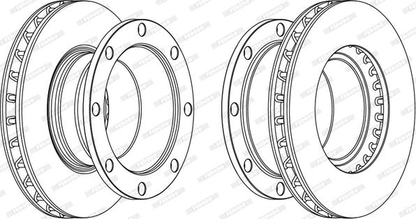 Ferodo FCR325A - Тормозной диск unicars.by