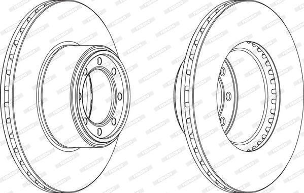 Ferodo FCR320A - Тормозной диск unicars.by