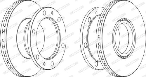 Ferodo FCR322A - Тормозной диск unicars.by