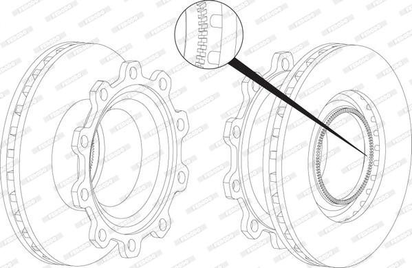 Ferodo FCR294A - Тормозной диск unicars.by