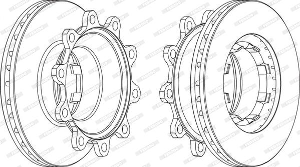 Ferodo FCR293A - Тормозной диск unicars.by