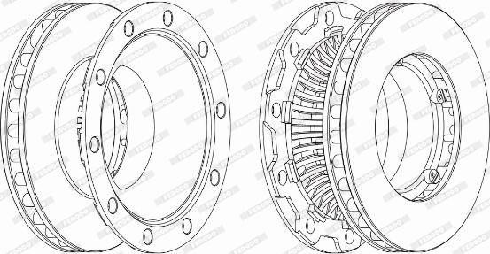 Ferodo FCR253A - Тормозной диск unicars.by